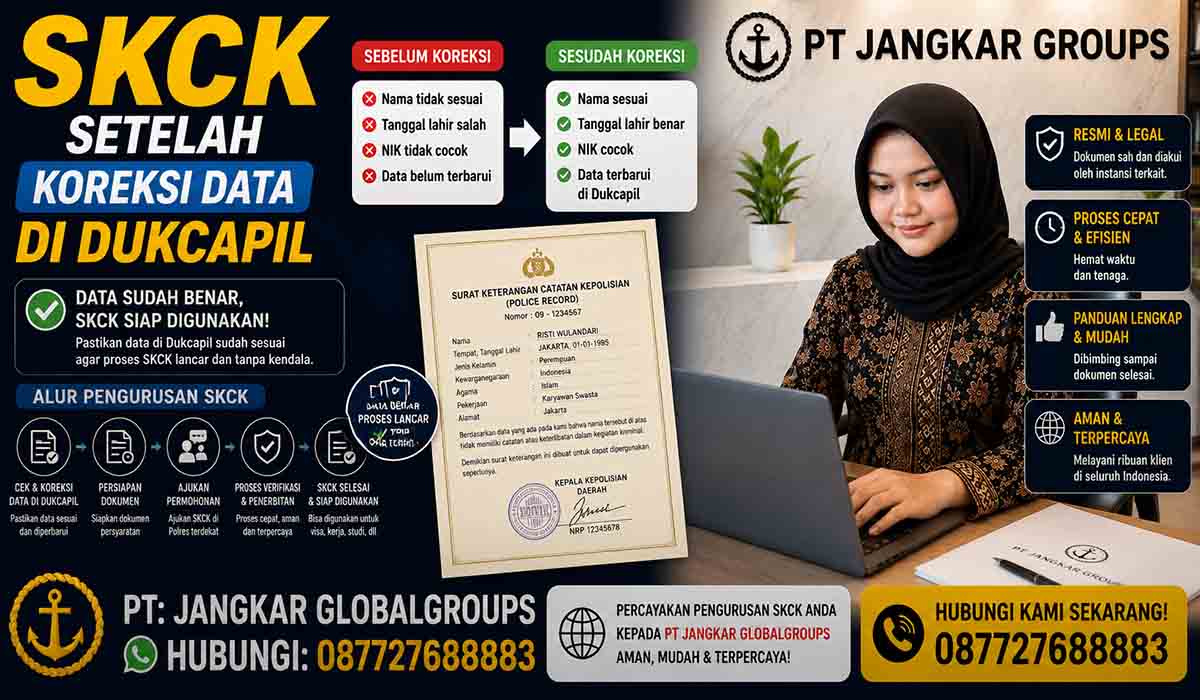 SKCK Setelah Koreksi Data di Dukcapil
