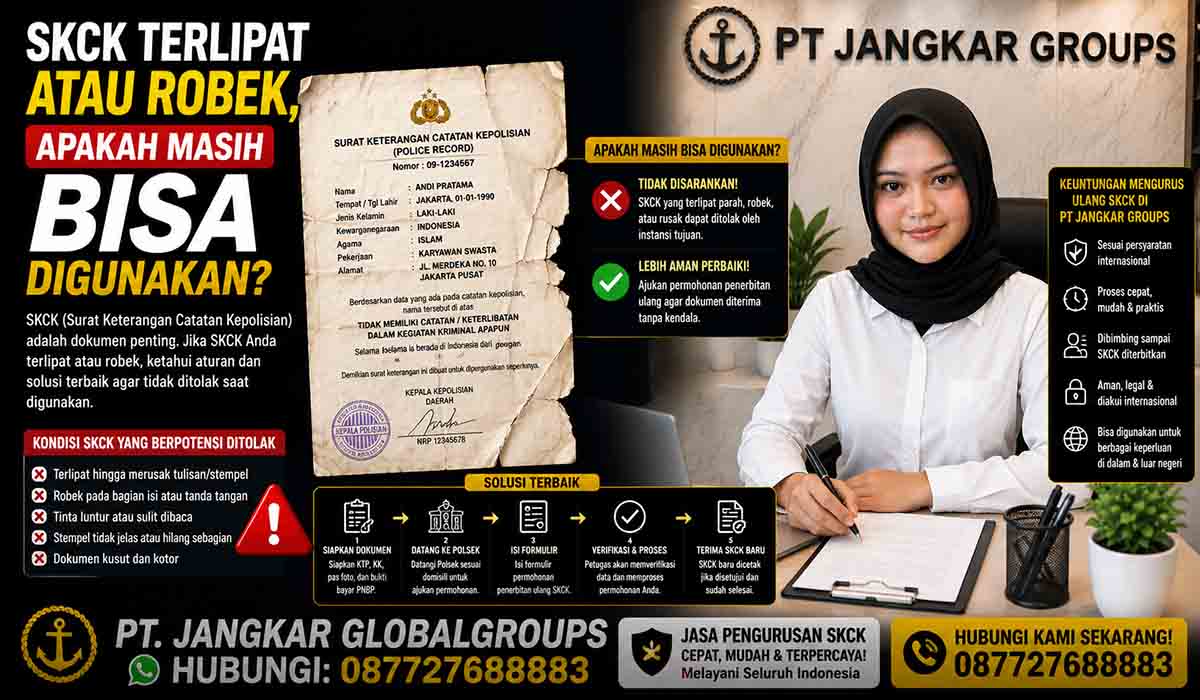 SKCK Terlipat atau Robek, Apakah Masih Bisa Digunakan?