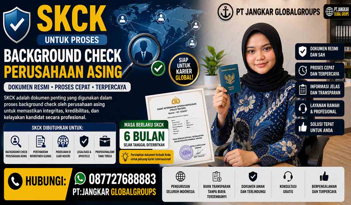 SKCK buat Proses Background Check Perusahaan Asing