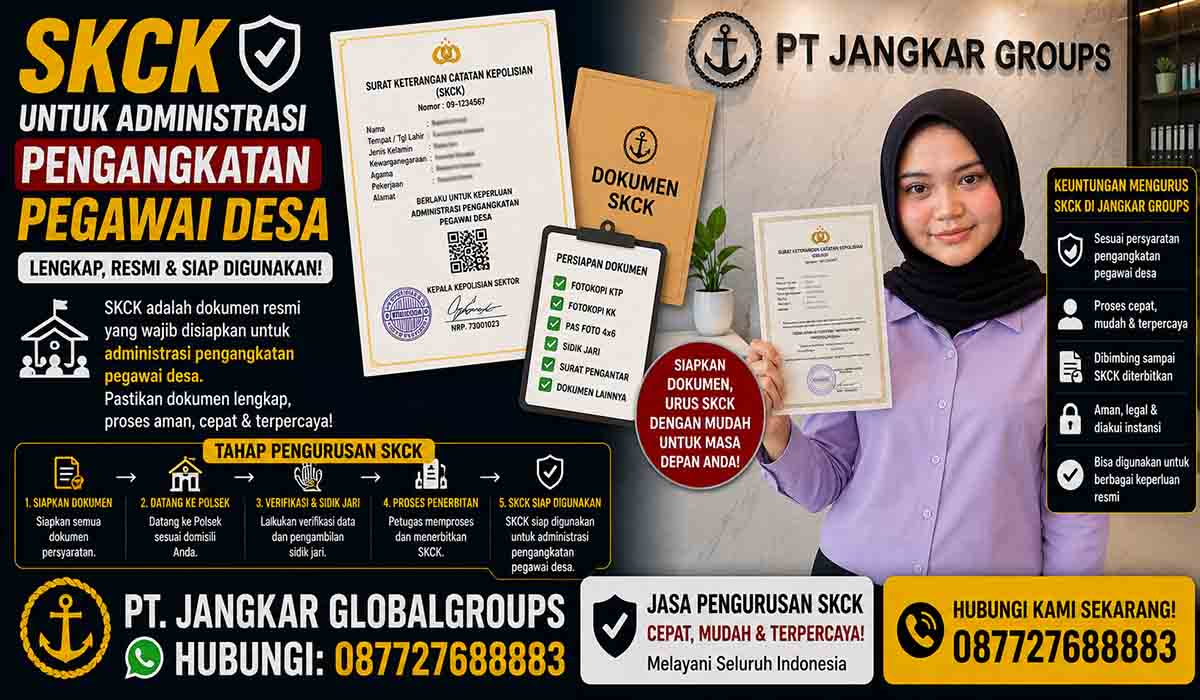 SKCK untuk Administrasi Pengangkatan Pegawai Desa