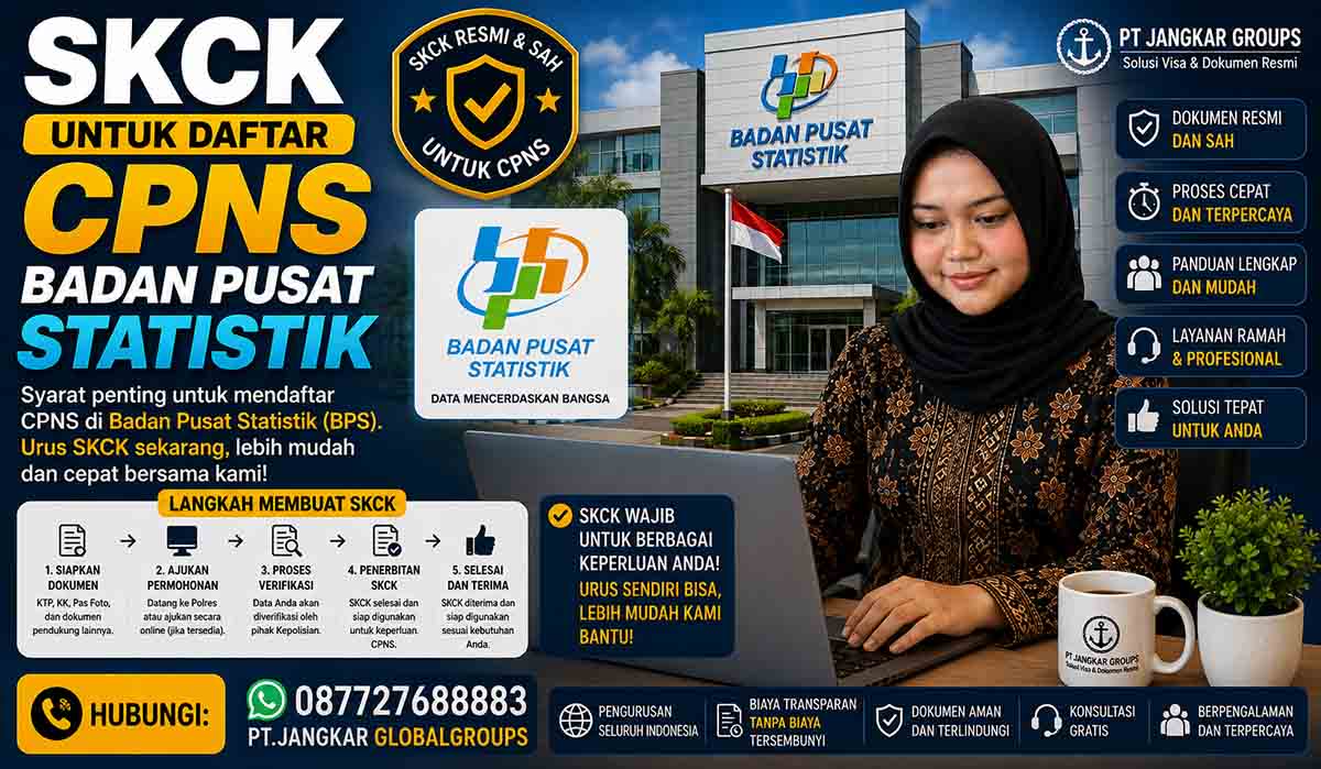 SKCK untuk Daftar CPNS Badan Pusat Statistik