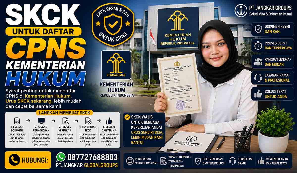 SKCK untuk Daftar CPNS Kementerian Hukum