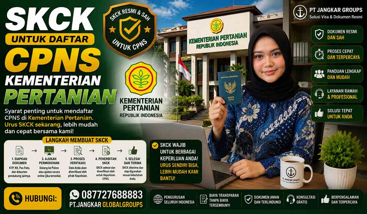 SKCK untuk Daftar CPNS Kementerian Pertanian