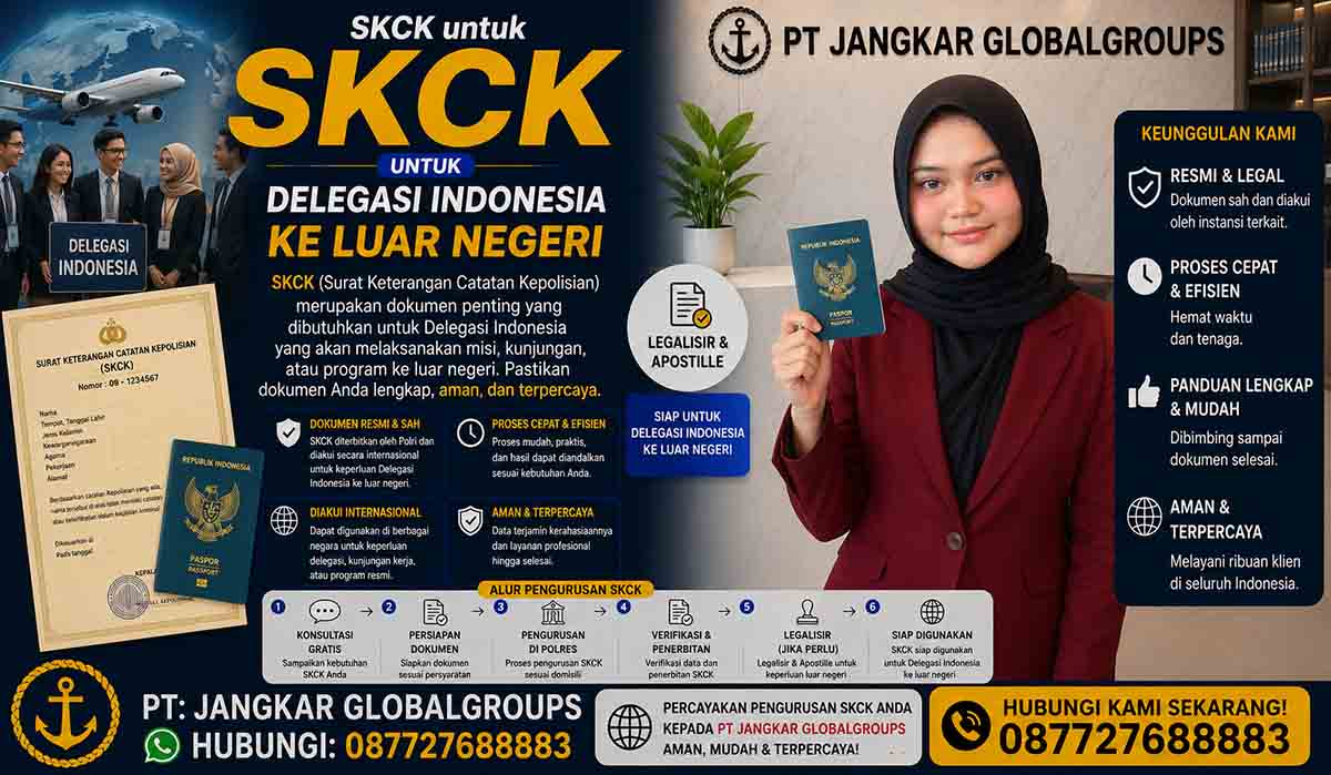 SKCK untuk Delegasi Indonesia ke Luar Negeri