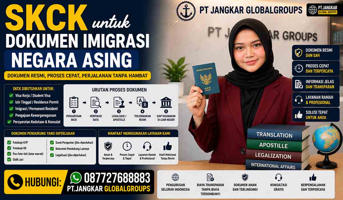 SKCK untuk Dokumen Imigrasi Negara Asing