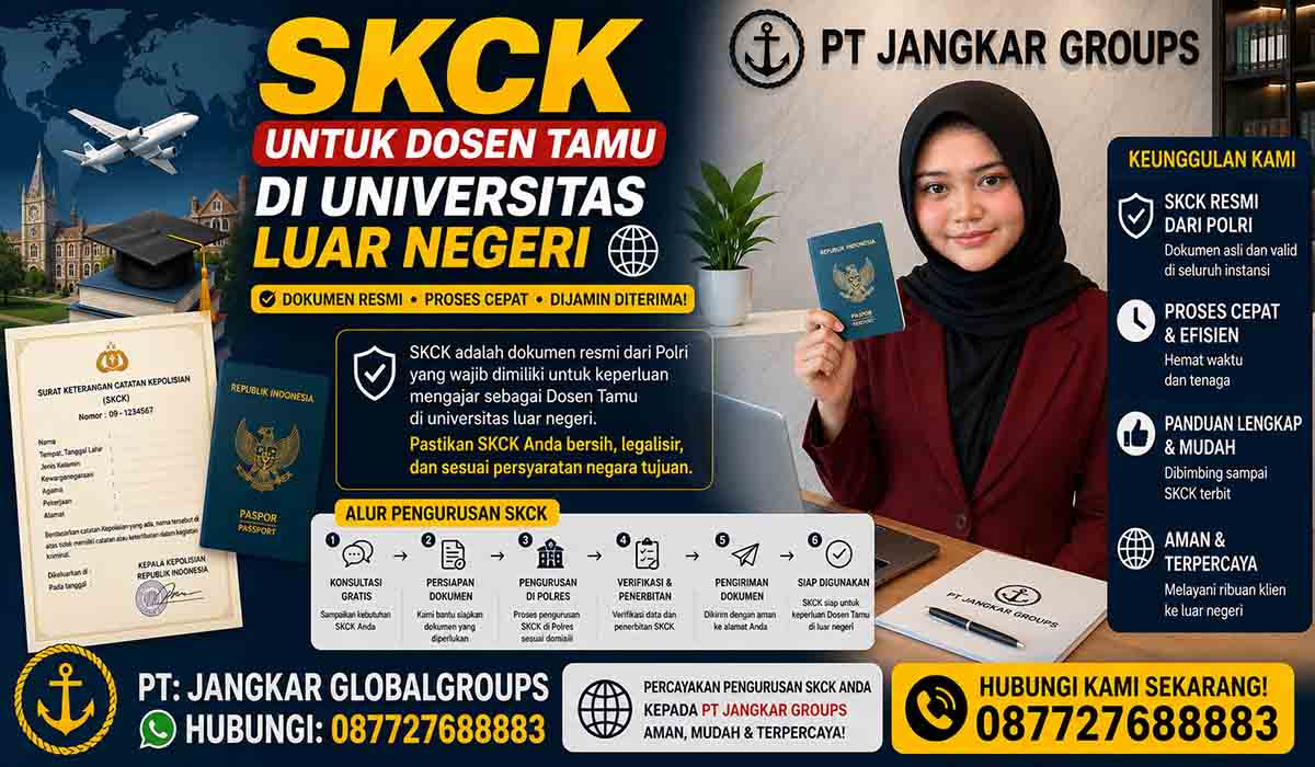 SKCK untuk Dosen Tamu di Universitas Luar Negeri