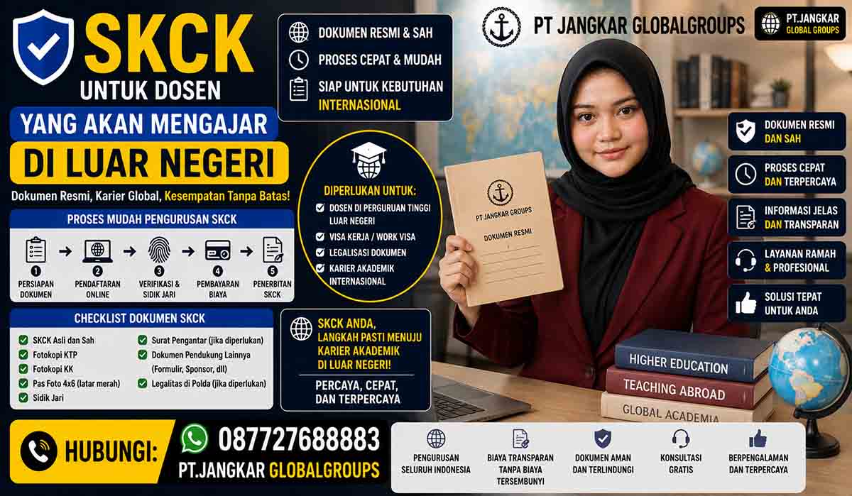 SKCK untuk Dosen yang Akan Mengajar di Luar Negeri