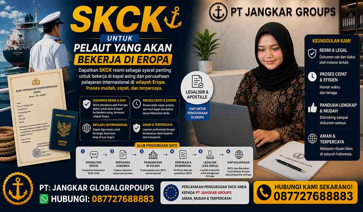 SKCK untuk Pelaut yang Akan Bekerja di Eropa