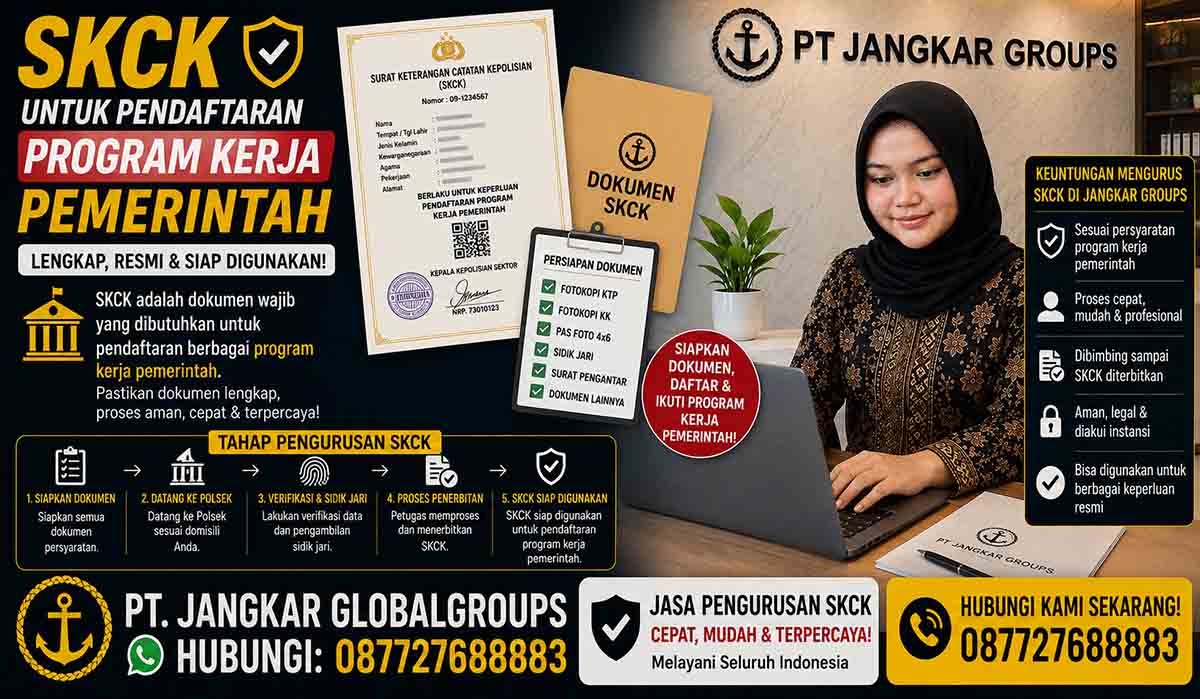 SKCK untuk Pendaftaran Program Kerja Pemerintah