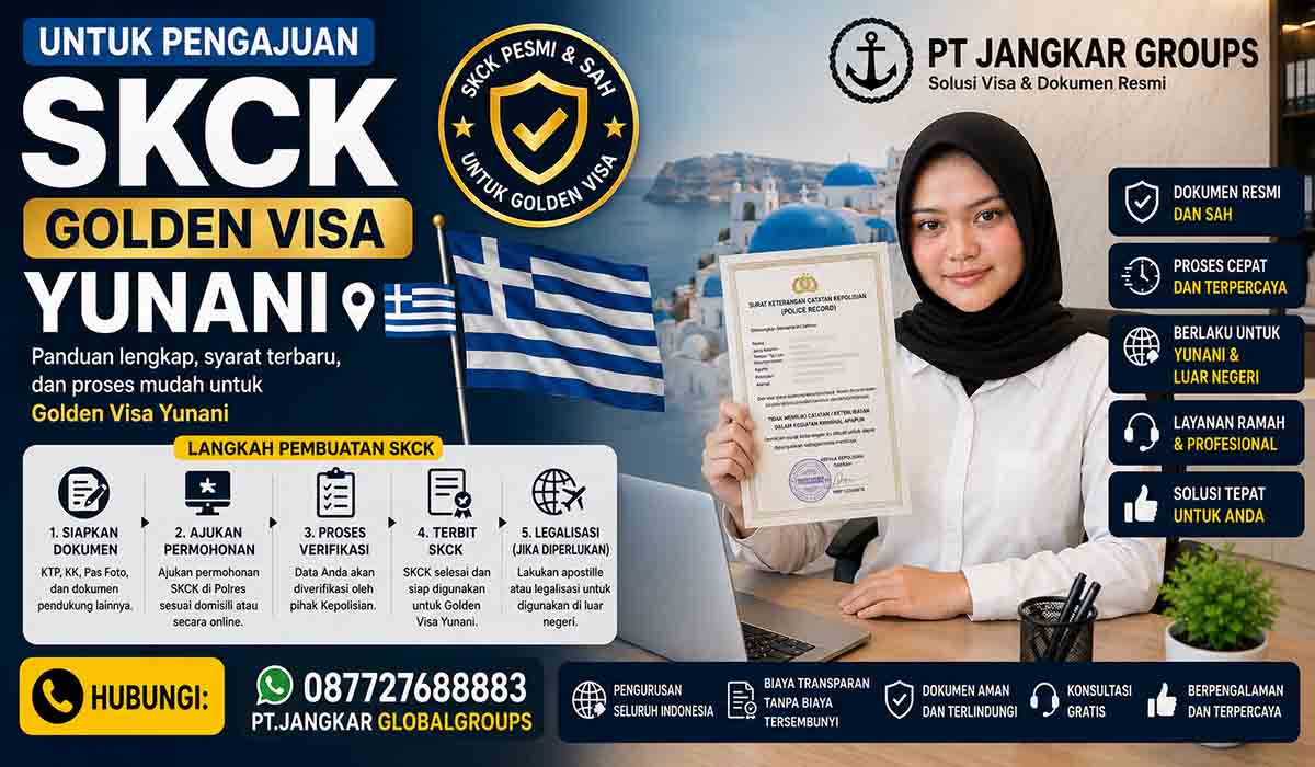 SKCK untuk Pengajuan Golden Visa Yunani