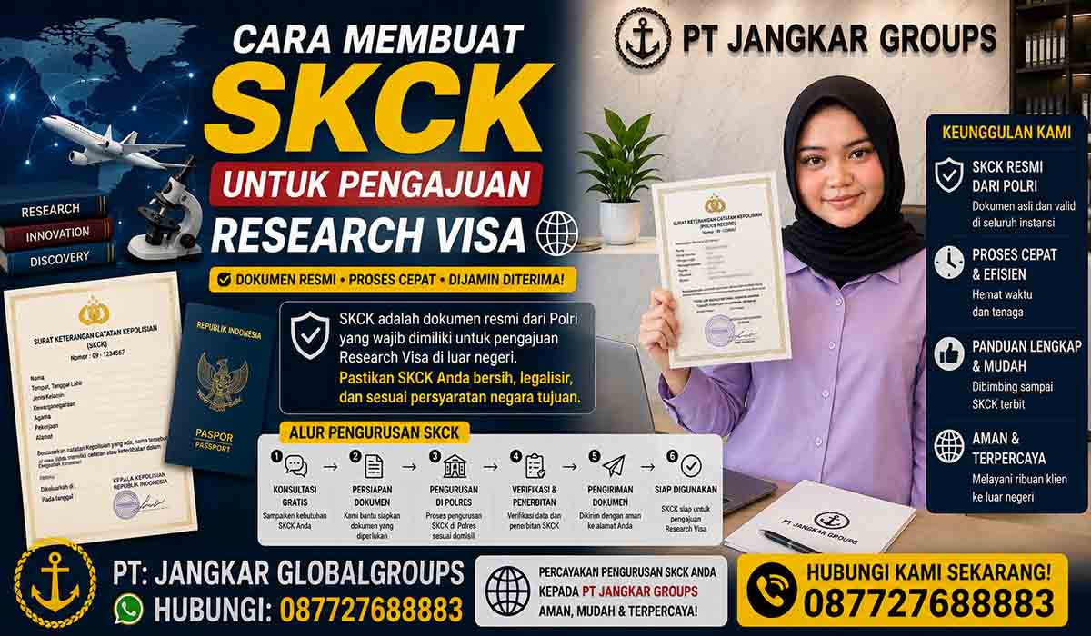 SKCK untuk Pengajuan Research Visa