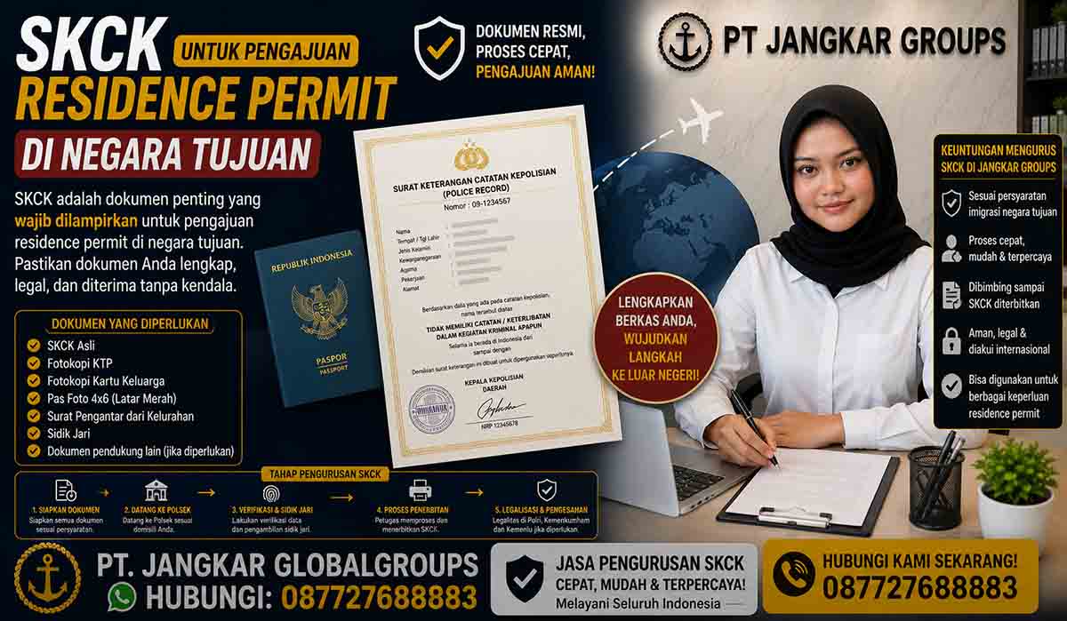SKCK untuk Pengajuan Residence Permit di Negara Tujuan