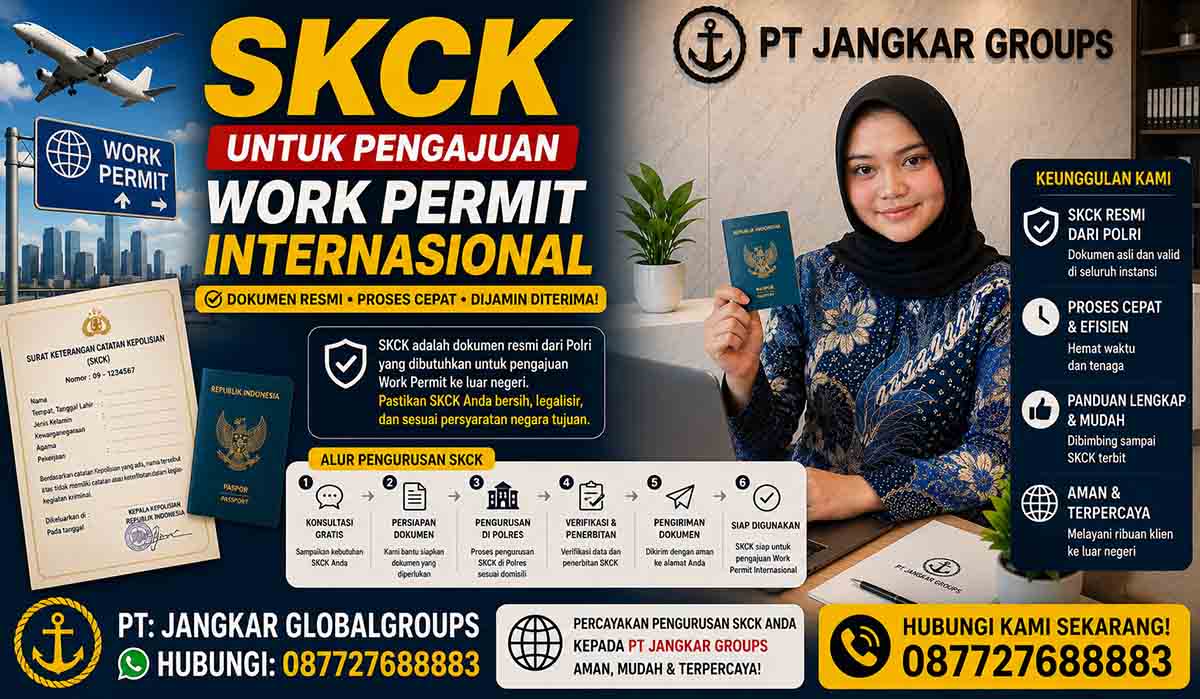 SKCK untuk Pengajuan Work Permit Internasional