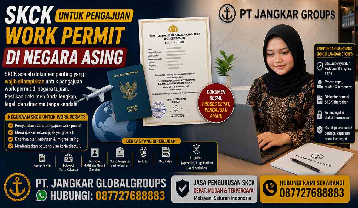 SKCK untuk Pengajuan Work Permit di Negara Asing