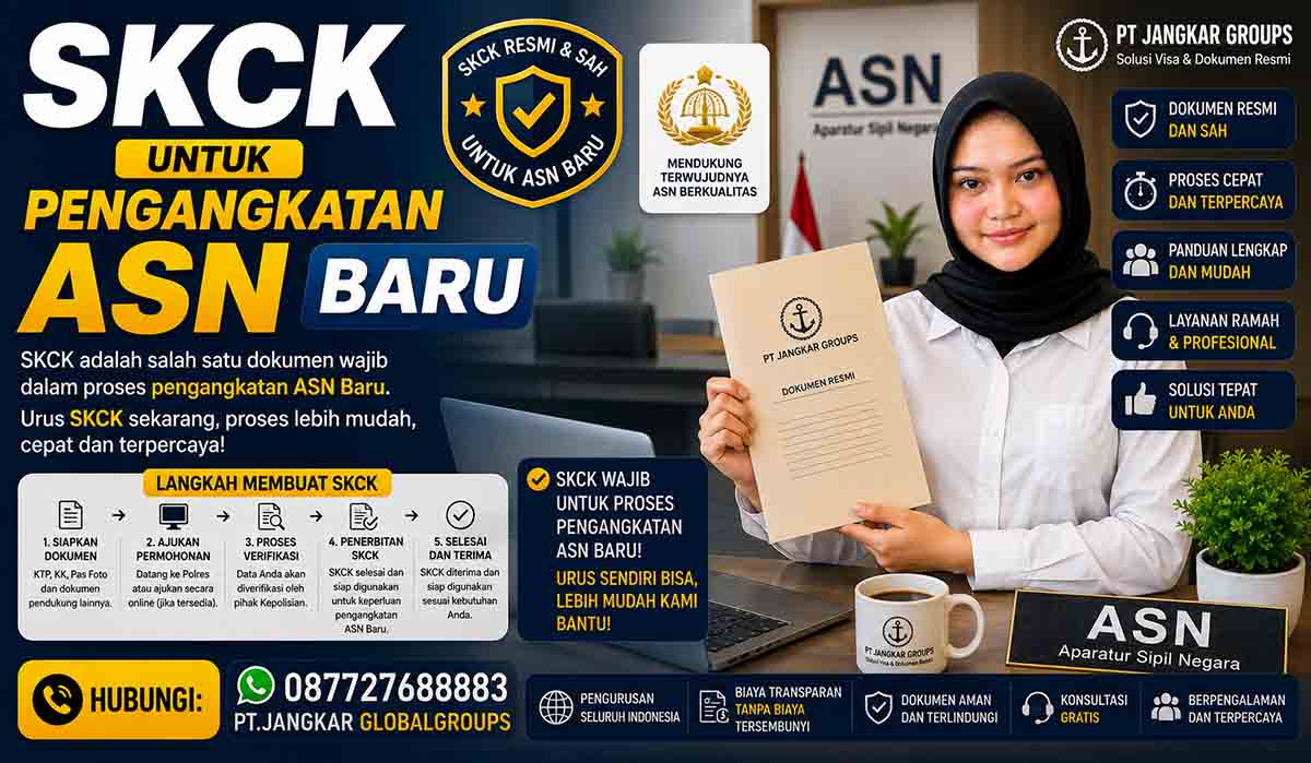 SKCK untuk Pengangkatan ASN Baru