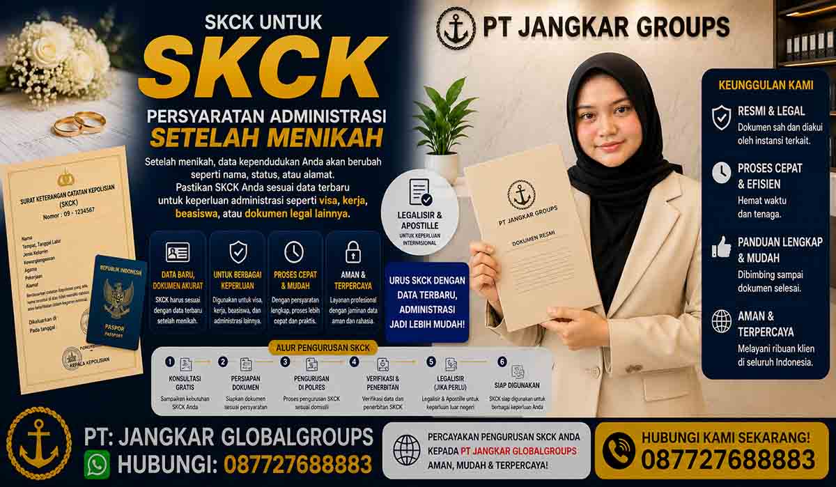 SKCK untuk Persyaratan Administrasi Setelah Menikah