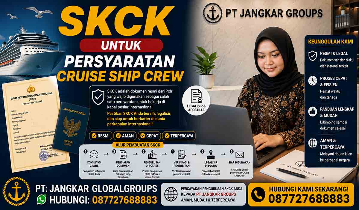 SKCK untuk Persyaratan Cruise Ship Crew