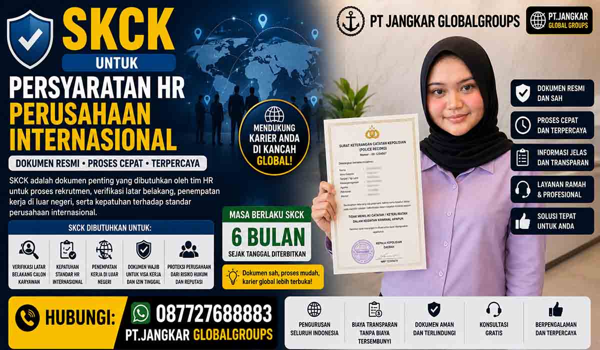 SKCK untuk Persyaratan HR Perusahaan Internasional