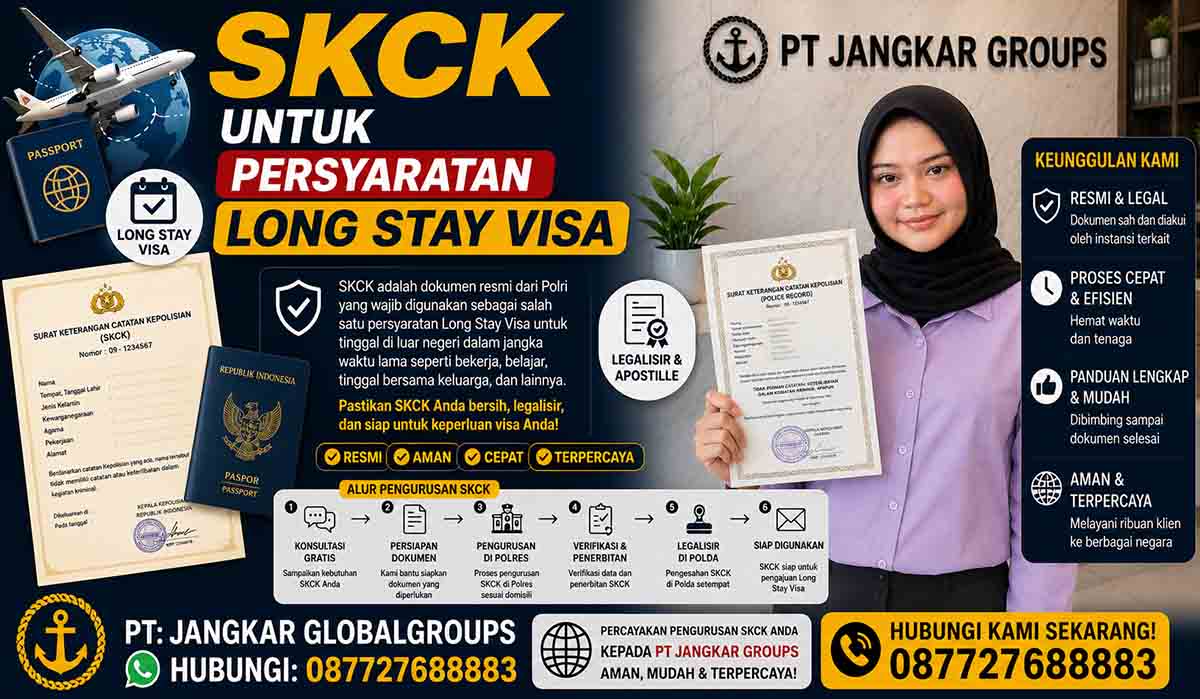 SKCK untuk Persyaratan Long Stay Visa