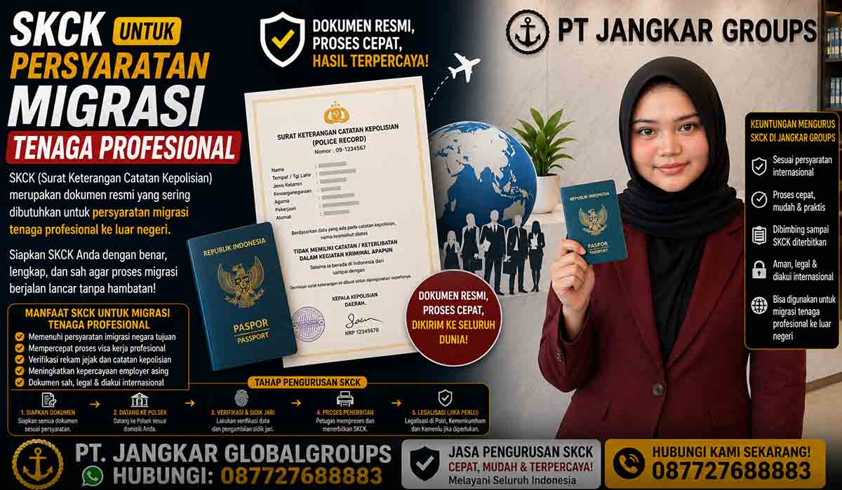 SKCK untuk Persyaratan Migrasi Tenaga Profesional