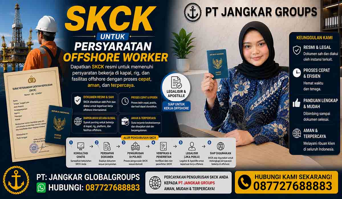 SKCK untuk Persyaratan Offshore Worker