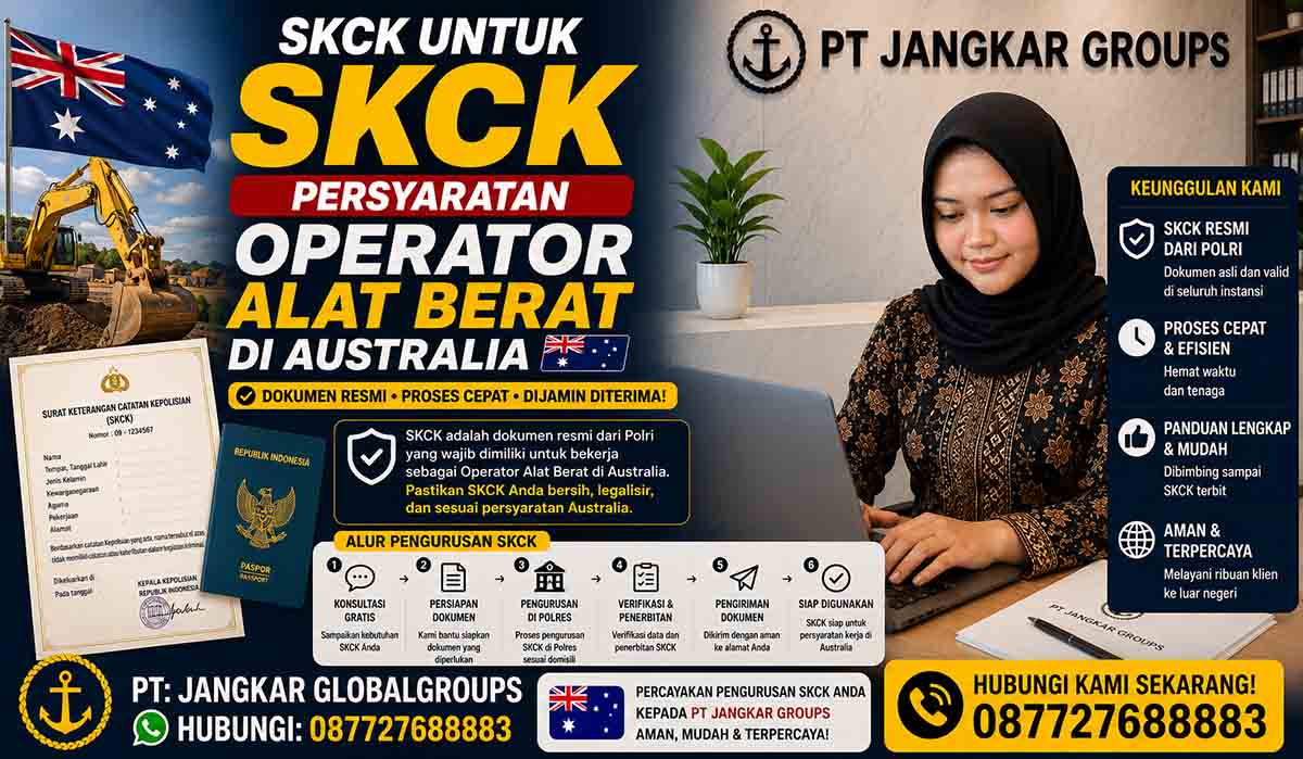 SKCK untuk Persyaratan Operator Alat Berat di Australia