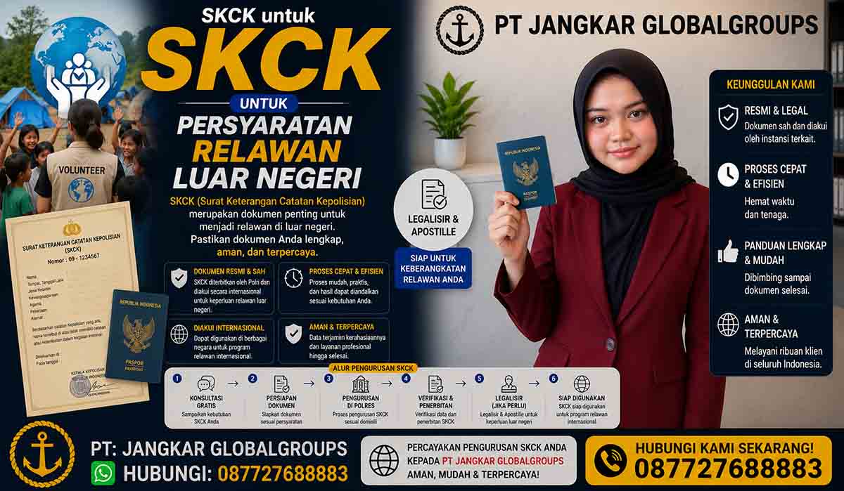 SKCK untuk Persyaratan Relawan Luar Negeri