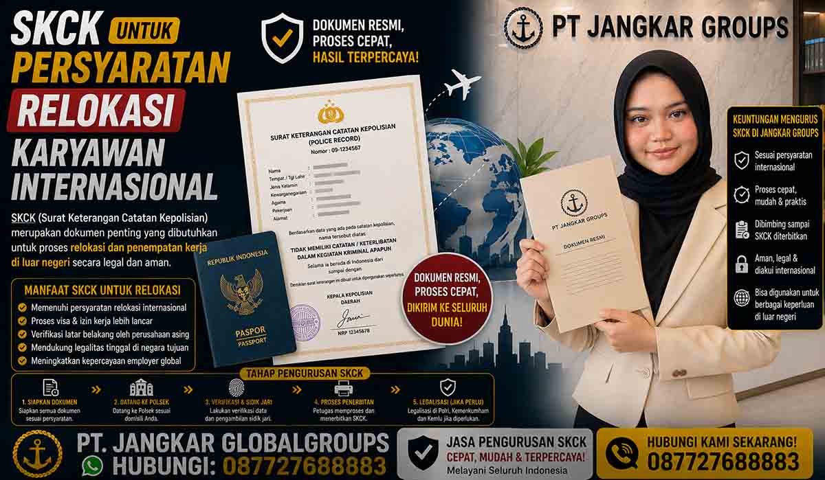 SKCK untuk Persyaratan Relokasi Karyawan Internasional