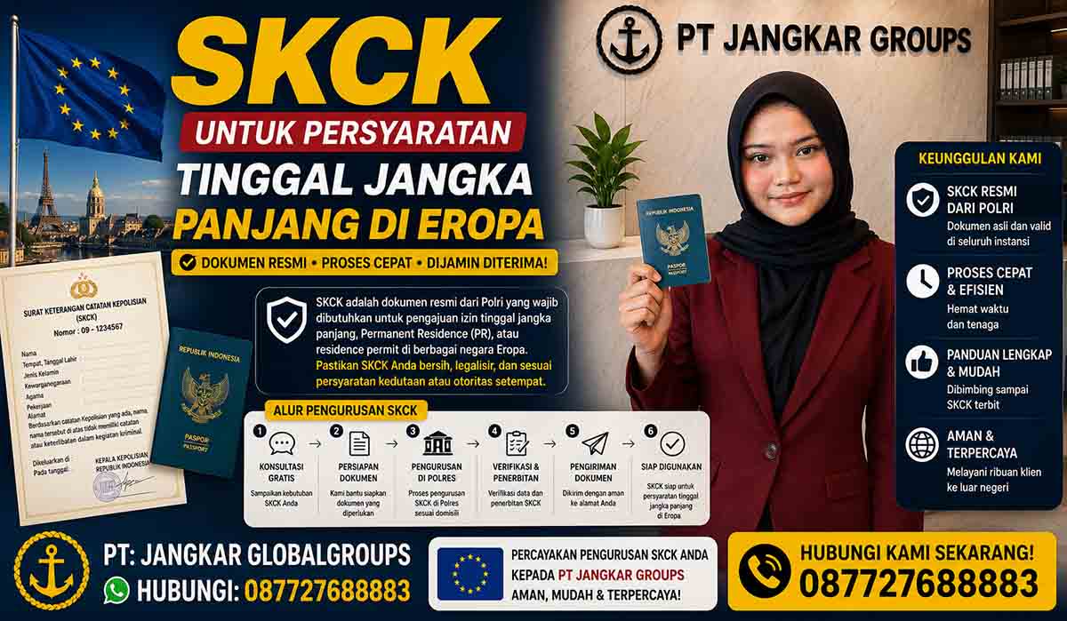 SKCK untuk Persyaratan Tinggal Jangka Panjang di Eropa