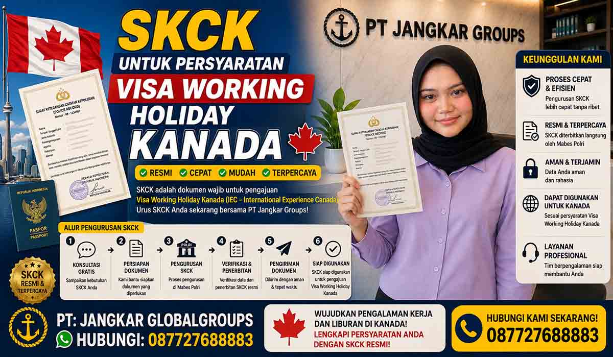 SKCK untuk Persyaratan Visa Working Holiday Kanada