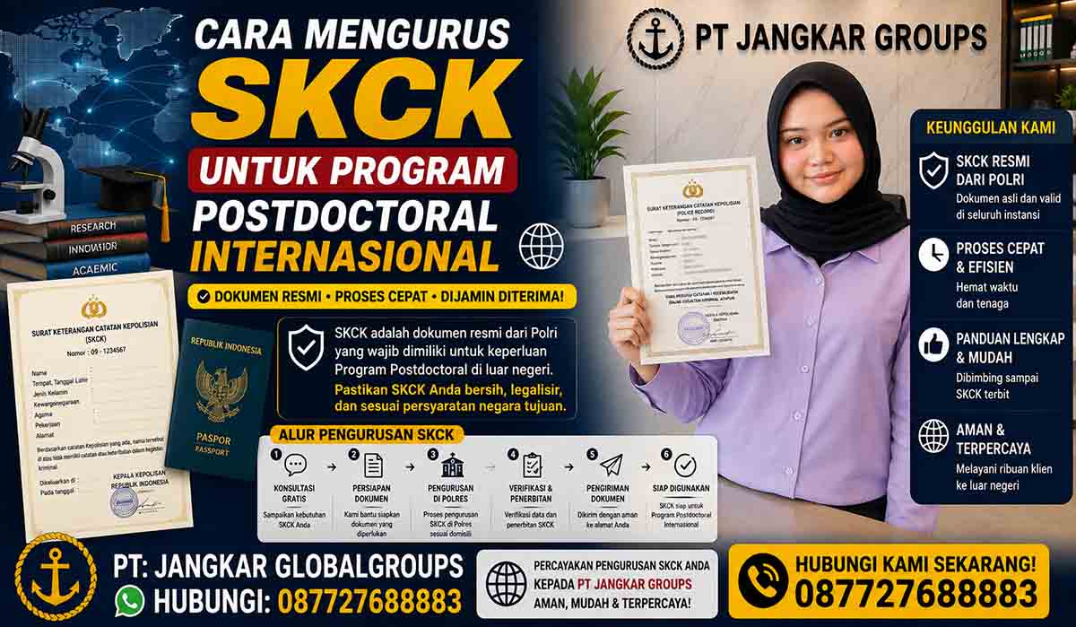 SKCK untuk Program Postdoctoral Internasional
