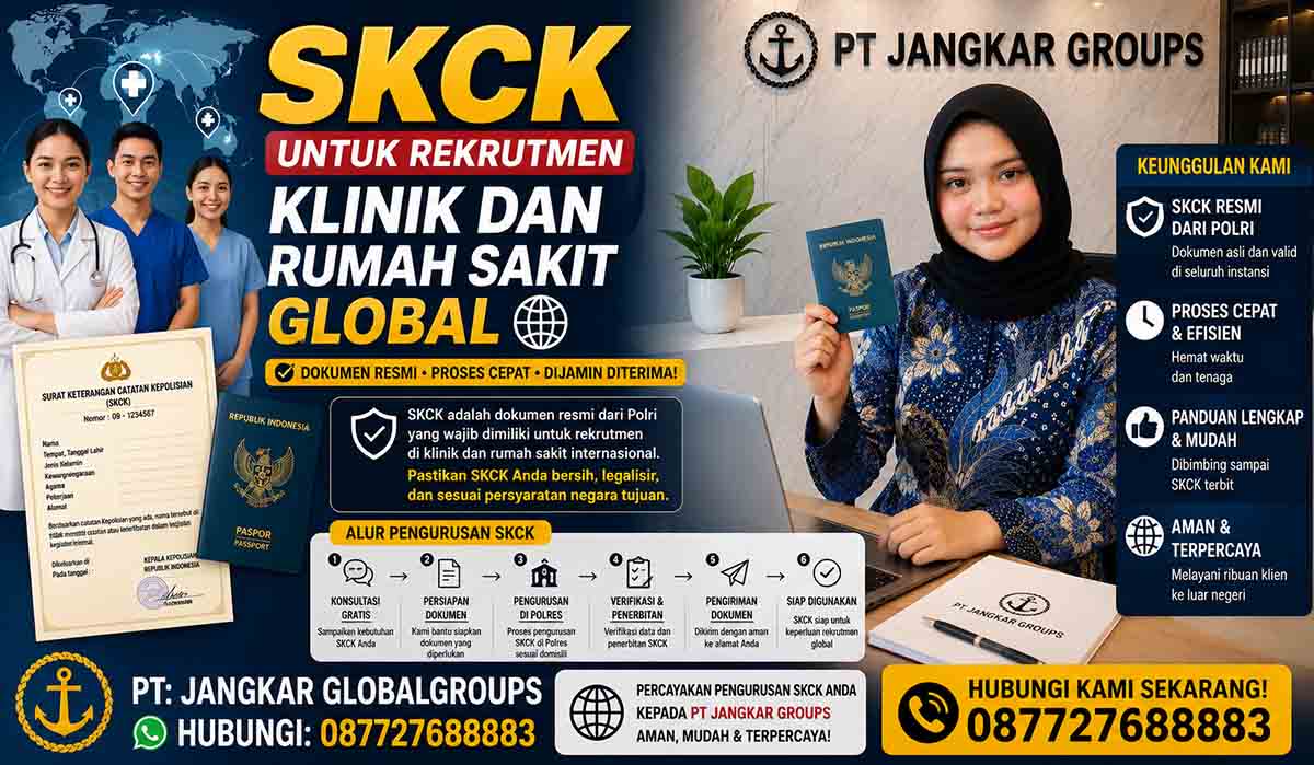 SKCK untuk Rekrutmen Klinik dan Rumah Sakit Global