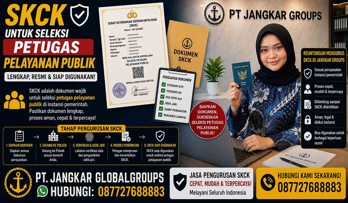 SKCK untuk Seleksi Petugas Pelayanan Publik