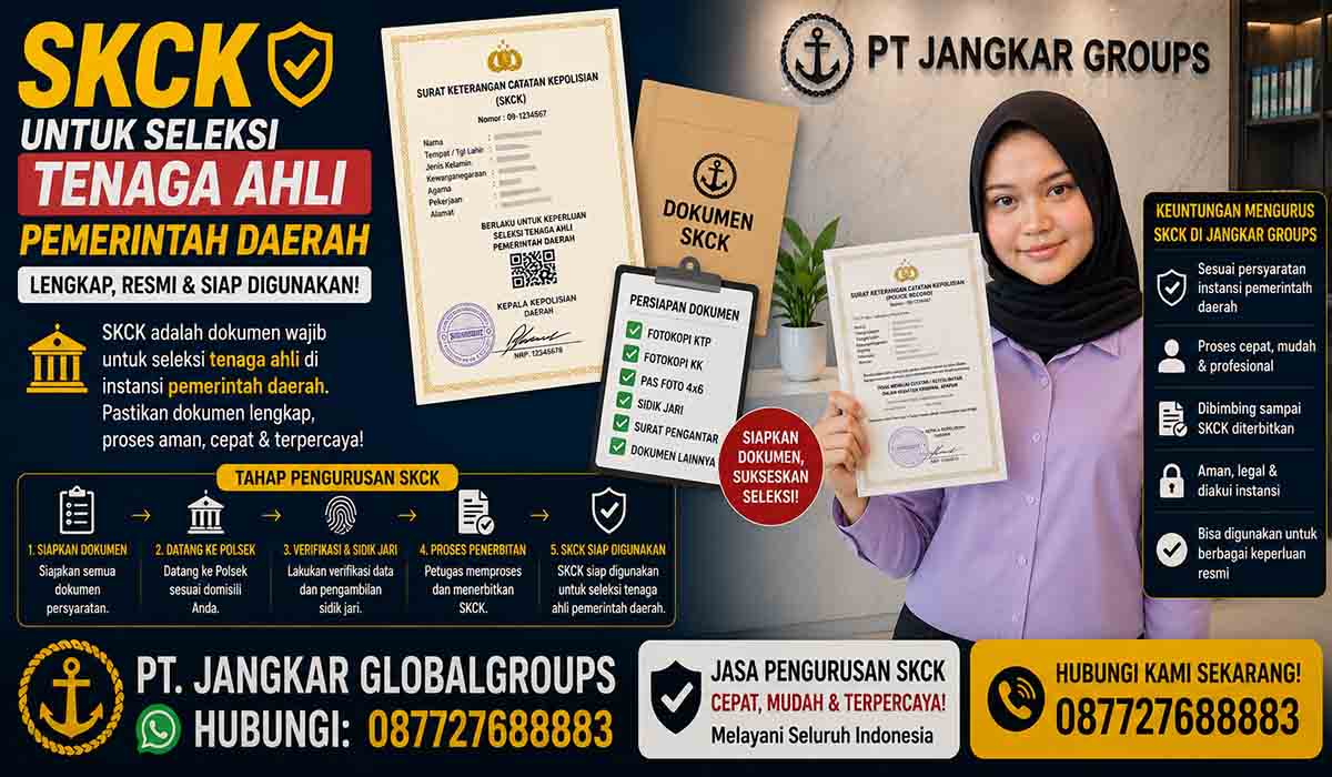 SKCK untuk Seleksi Tenaga Ahli Pemerintah Daerah