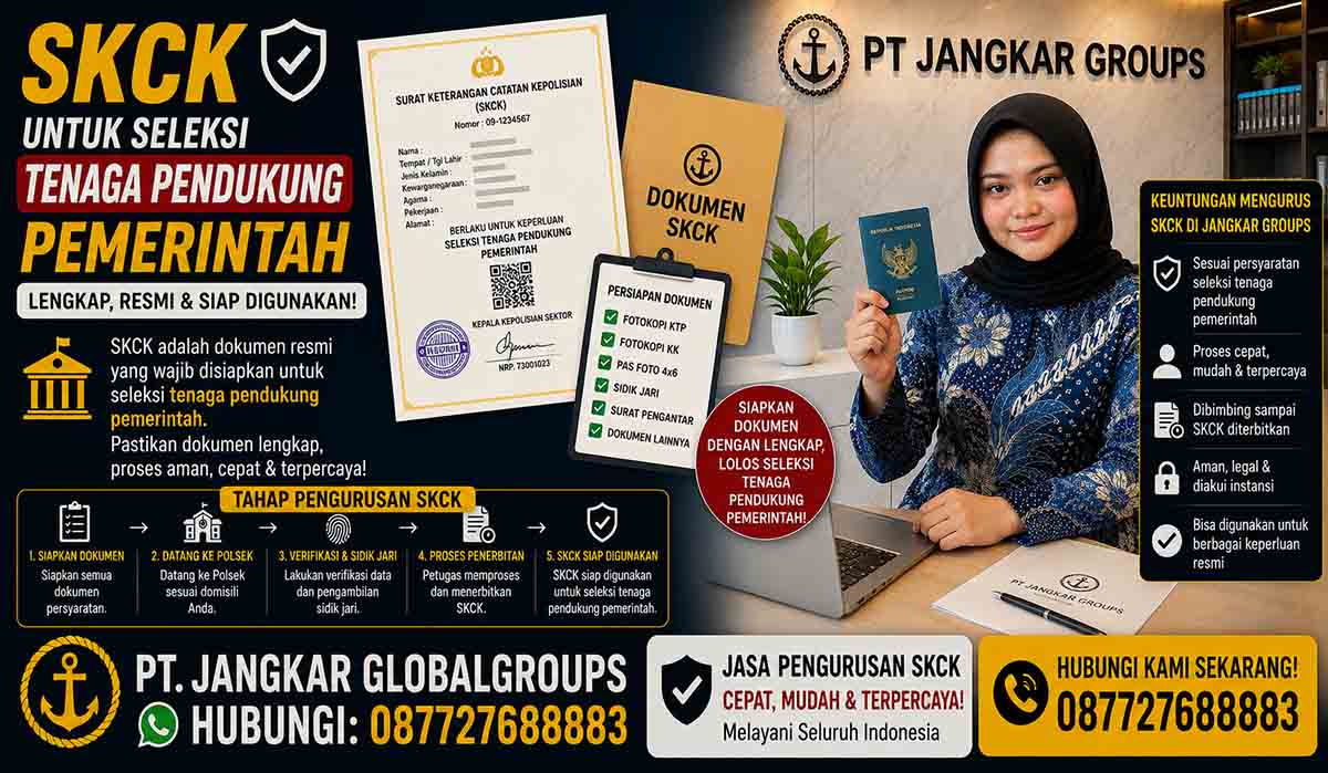 SKCK untuk Seleksi Tenaga Pendukung Pemerintah