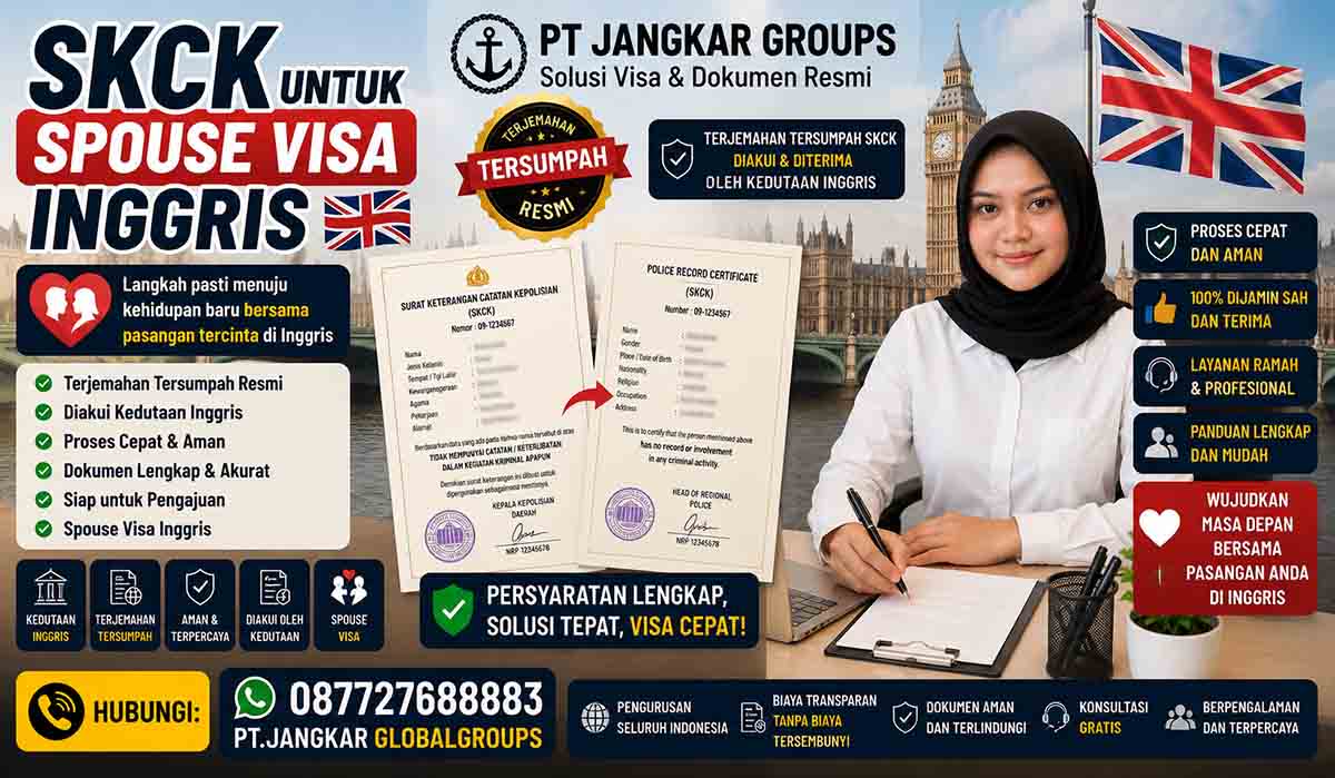 SKCK untuk Spouse Visa Inggris