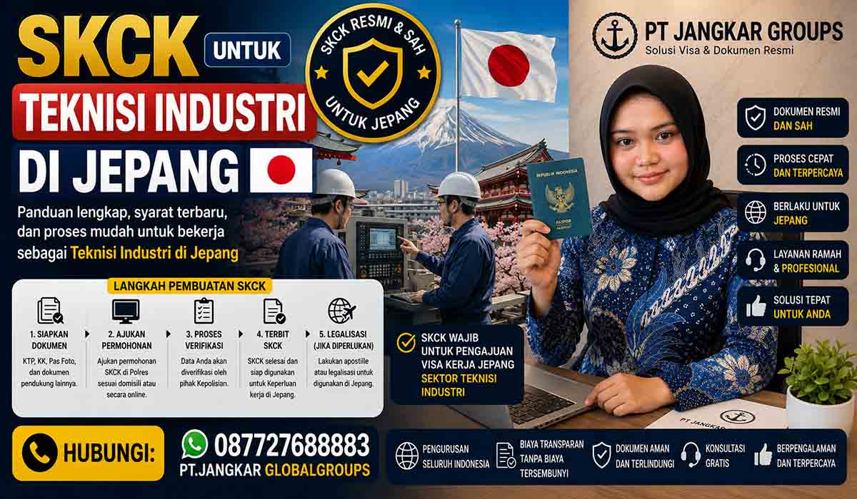 SKCK untuk Teknisi Industri di Jepang