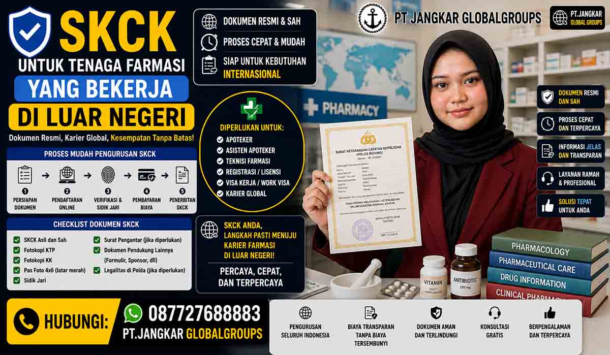 SKCK untuk Tenaga Farmasi yang Bekerja di Luar Negeri