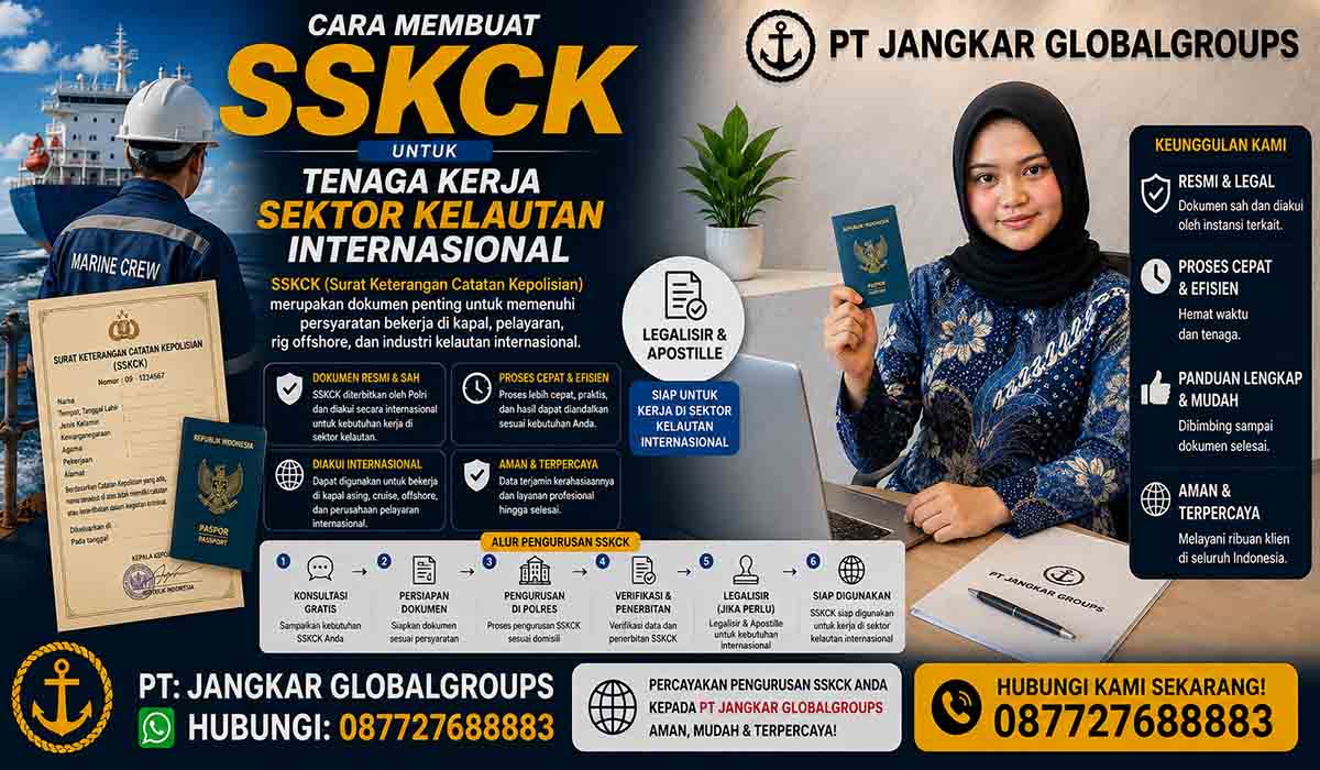 SKCK untuk Tenaga Kerja Sektor Kelautan Internasional
