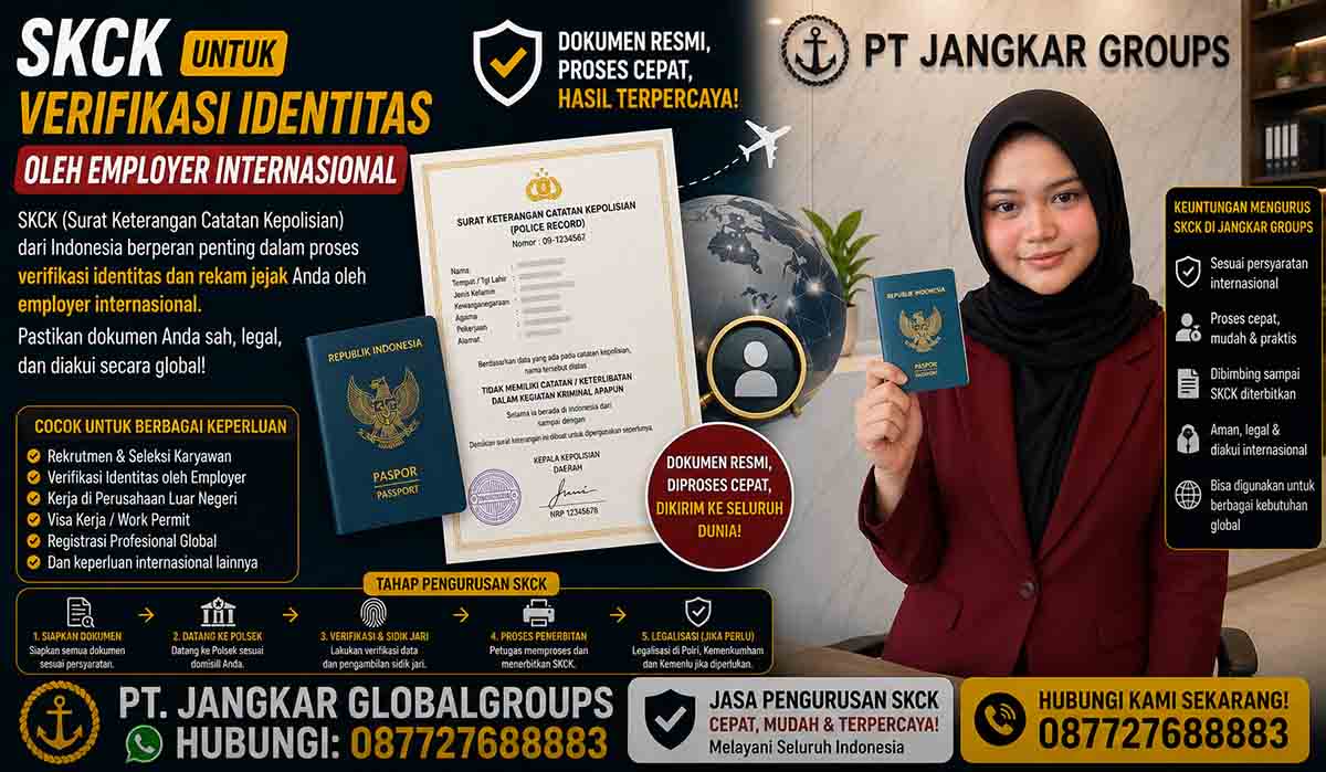 SKCK untuk Verifikasi Identitas oleh Employer Internasional