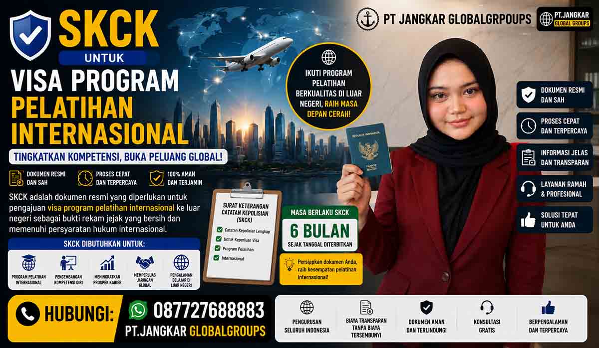 SKCK untuk Visa Program Pelatihan Internasional