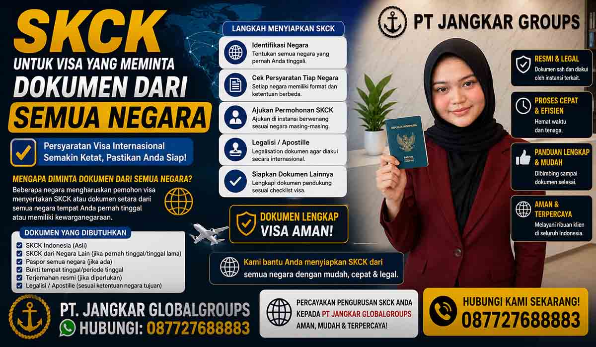 SKCK untuk Visa yang Meminta Dokumen dari Semua Negara