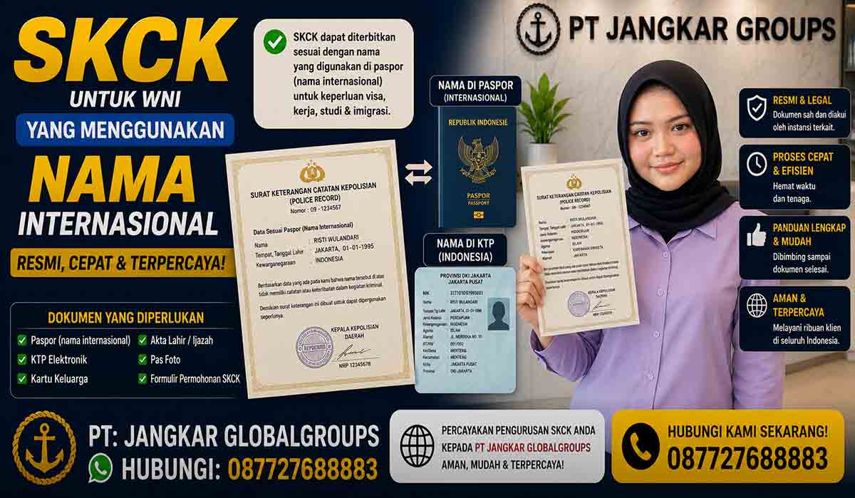 SKCK untuk WNI yang Menggunakan Nama Internasional