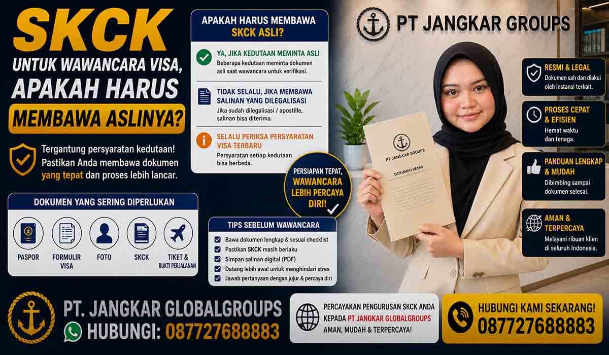 SKCK untuk Wawancara Visa, Apakah Harus Membawa Aslinya?