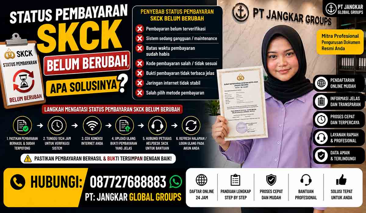 Status Pembayaran SKCK Belum Berubah, Apa Solusinya