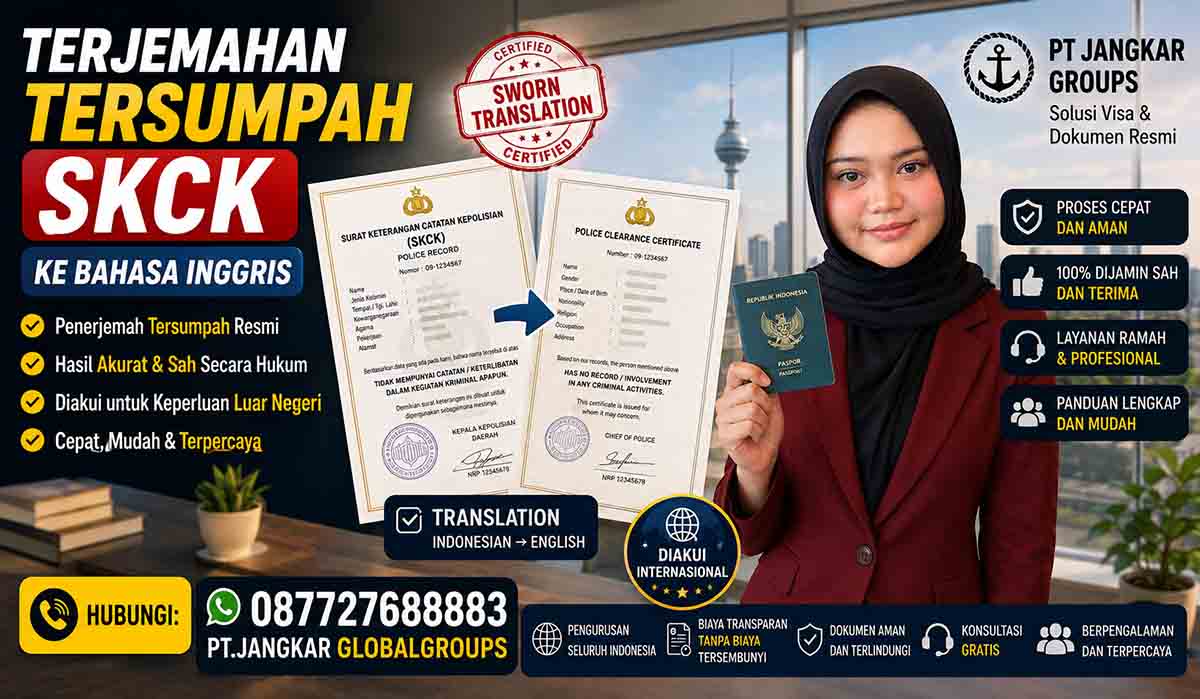 Terjemahan Tersumpah SKCK ke Bahasa Inggris