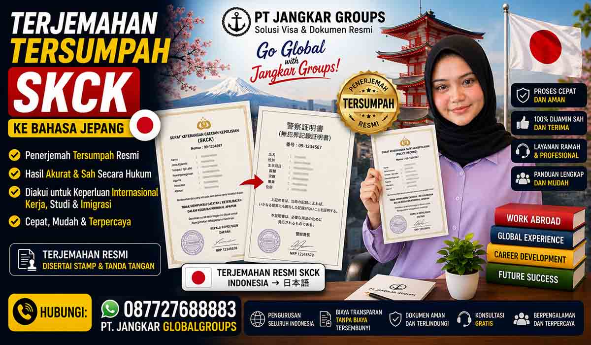 Terjemahan Tersumpah SKCK ke Bahasa Jepang