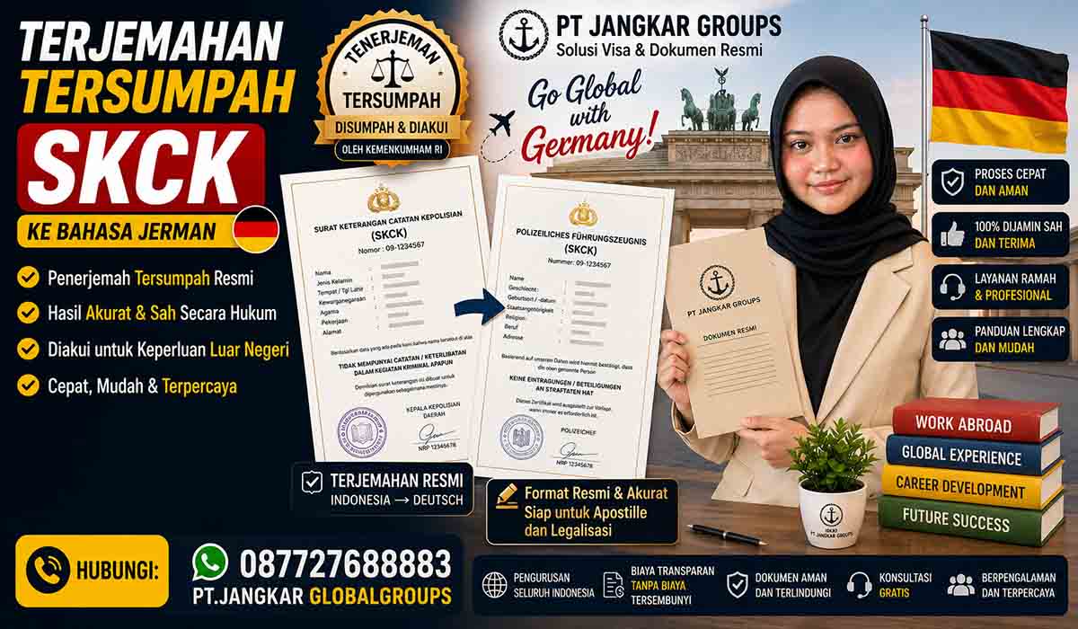 Terjemahan Tersumpah SKCK ke Bahasa Jerman
