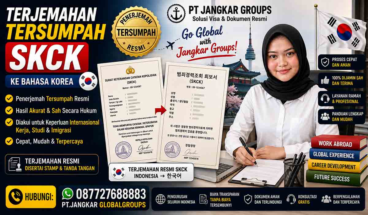 Terjemahan Tersumpah SKCK ke Bahasa Korea