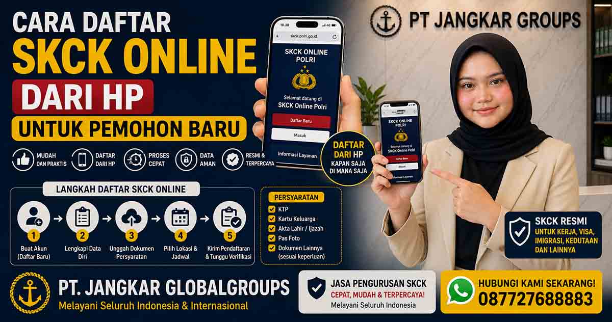 Cara Daftar SKCK Online dari HP untuk Pemohon Baru